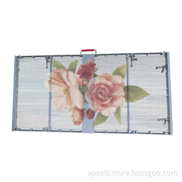 Indoor full color light weight transparent led display
